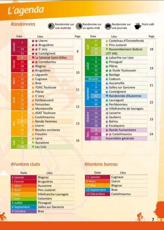 Calendrier 2018